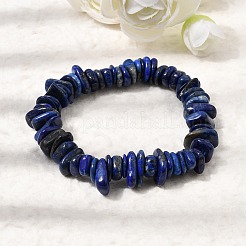 Natural Lapis Lazuli Chip Beaded Stretch Bracelets&nbsp;GG-CBA0FEA-01A