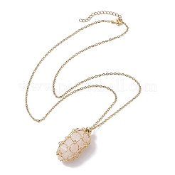 304ステンレススチールアズキチェーンネックレス  ペンダントネックレス  ゴールドカラー  23.62インチ（60cm）&nbsp;NJEW-JN04713-02