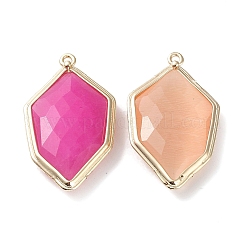 Cat Eye & Dyed Natural Jade Pendants&nbsp;G-G012-02G