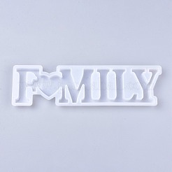 DIY Word Family Silicone Molds&nbsp;DIY-L042-003
