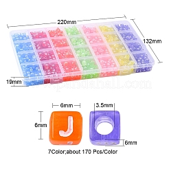 1190Pcs 7 Colors Transparent Acrylic Beads&nbsp;TACR-YW0001-58