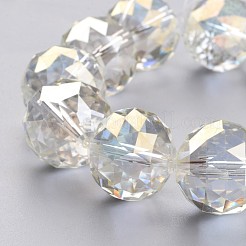 Electroplate Glass Bead Strands&nbsp;EGLA-J140-FR02-20mm