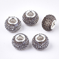 Resin Rhinestone European Beads&nbsp;RPDL-T002-04