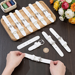 PUレザーコートバックル  衣類用アクセサリー  ホワイト  121~149x21x2~11mm&nbsp;AJEW-WH0366-824B