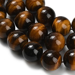 Natural Tiger Eye Beads Strands&nbsp;G-F173-12-16mm