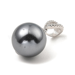 Rhodium Plated 925 Sterling Silver Pendants&nbsp;STER-Z003-08P