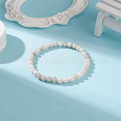 Natural Crazy Agate Round Beaded Stretch Bracelet&nbsp;BJEW-JB08643