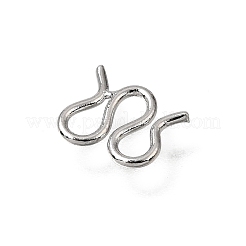 Brass M-Hook Clasps&nbsp;KK-CBA0DF0-14F-P