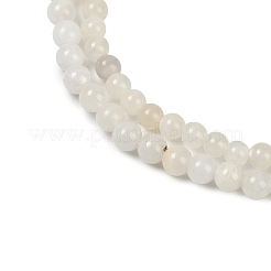 Natural White Moonstone Beads Strands&nbsp;X-G-D294-4mm-02