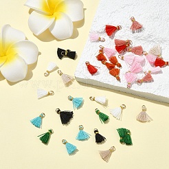 20Pcs 5 Colors Polycotton Tassel Pendant Decorations&nbsp;FIND-YW0007-48A