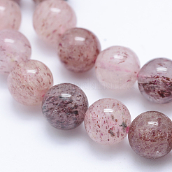Natural Strawberry Quartz Beads Strands&nbsp;G-J373-16-10mm