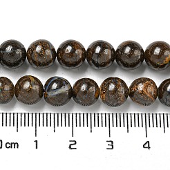 天然ボルダーオパールビーズ連売り  ラウンド  8mm  穴：0.8mm  約48~50個/連  14.57''~15.35''（37~39センチメートル）&nbsp;G-P544-A01-02