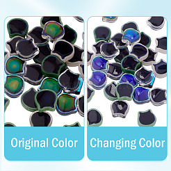 40Pcs 5 Colors Two Tone Glass Beads&nbsp;GLAA-TA0003-38
