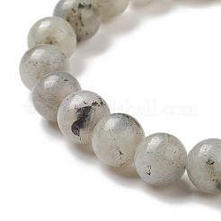 Natural Labradorite & Synthetic Hematite Stretch Bracelet&nbsp;BJEW-M236-01K