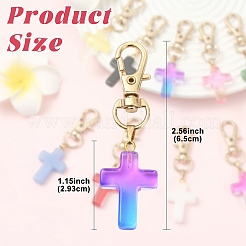 9Pcs Glass Pendant Decorations&nbsp;HJEW-YW00331