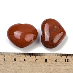 ハート天然レッドジャスパーパームストーン  不安を癒すポケットサムストーン  24.5x30~31x17mm&nbsp;G-C186-02F