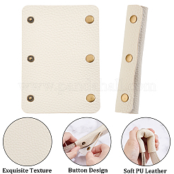 4Pcs Detachable PU Imitation Leather Bag Handle Wrap&nbsp;PURS-BBC0001-08C