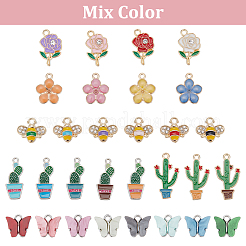 72Pcs 6 Style Alloy Pendants&nbsp;ENAM-NB0002-07