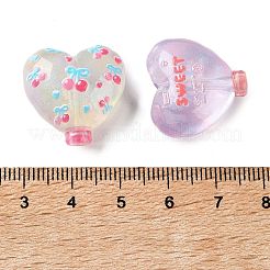 Transparent Printed Acrylic Beads&nbsp;AC-CBA6251-02