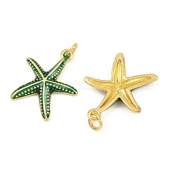 Brass Enamel Pendants&nbsp;KK-CBACBC6-05G