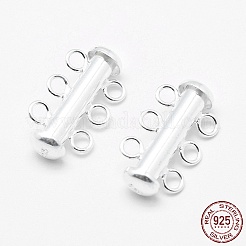 Sterling Silver Slide Lock Clasps&nbsp;STER-K035-02