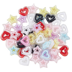 80Pcs 2 Styles Acrylic Beads&nbsp;SACR-PA0001-39