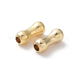 Rack Plating Brass Tube Beads&nbsp;KK-R149-03G