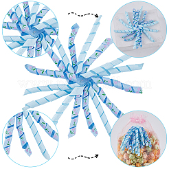8Pcs Cloth Curly Ribbon Bows&nbsp;AJEW-SP0001-48F
