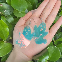Iron & Acrylic Dangle Earrings for Women&nbsp;WG91C07-01