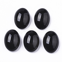半透明のガラスカボション  色は温度が変わると変わります  オーバル  ブラック  21x15x8.5mm&nbsp;GLAA-T023-02F