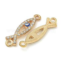 Alloy Blue Enamel Evil Eye Connector Charms&nbsp;ENAM-S003-03A