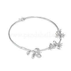 Alloy Flower Choker Necklaces for Women&nbsp;WG981DB-02