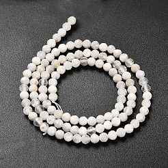 Natural Rainbow Moonstone Beads Strands&nbsp;G-RM2025-31-3mm