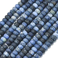 Natural Dumortierite Beads Strands&nbsp;G-P575-A03-8x5mm