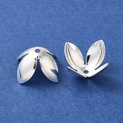 Rack Plating Brass Flower Bead Caps&nbsp;KK-K381-06B-S