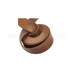 2mのPUレザーコード  フラット  服飾材料  キャメル  25mm  約2.19ヤード（2m）/ pc&nbsp;LC-WH0012-04D