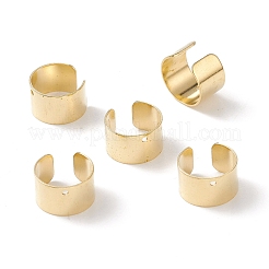 真鍮製の耳カフのパーツ  カドミウムフリー＆ニッケルフリー＆鉛フリー  メッキなし  9.5x10x6mm  穴：1mm&nbsp;KK-1642-C