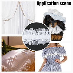 10M Cotton Mesh Pleated Elastic Lace Ribbon&nbsp;OCOR-DR0001-06