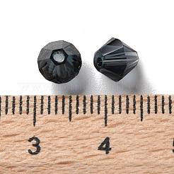 K9ガラス  模造オーストリアクリスタルビーズ  多面カット  双円錐形  プルシアンブルー  6x6x6mm  穴：0.9mm&nbsp;GLAA-R001-08-02