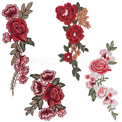 8Pcs 4 Styles Computerized Embroidery Cloth Sew on Patches&nbsp;PATC-CY0001-47