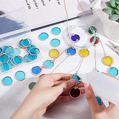 30Pcs Colored Glass Mosaic Tiles&nbsp;DIY-OC0009-45F