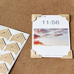 6 Sheets 2 Colors DIY Scrapbooking Albums Photo Corner Sticker&nbsp;DIY-LP0003-84