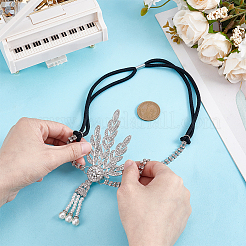 1Pc Zinc Alloy Rhinestone Headbands&nbsp;OHAR-HY0001-03P