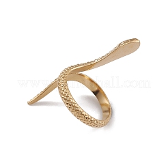 Ion Plating(IP) 304 Stainless Steel Snake Open Cuff Ring Findings&nbsp;RJEW-G285-25G