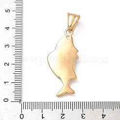 304 Stainless Steel Pendants&nbsp;STAS-D207-30G