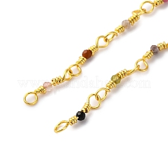 Brass Chain Necklace Making&nbsp;KK-K337-13G-06