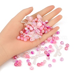 100Pcs 8 Styles Resin Beads&nbsp;RESI-FP0001-48