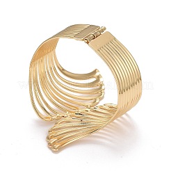 Alloy Hollow Wing Wrap Cuff Bangle&nbsp;LS-BJEW-K223-07LG