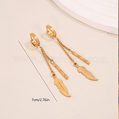 304 Stainless Steel Hoop Dangle Earrings for Women&nbsp;IT2064
