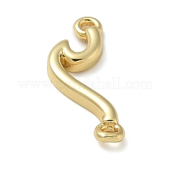 Rack Plating Brass Wave Shaped Links Connector Charms&nbsp;KK-K392-31G